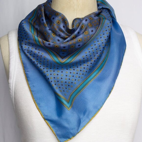 Rhodia Accessories - Large Bandana Scarf | Mid Century Design | Vintage Shawl | 34x31